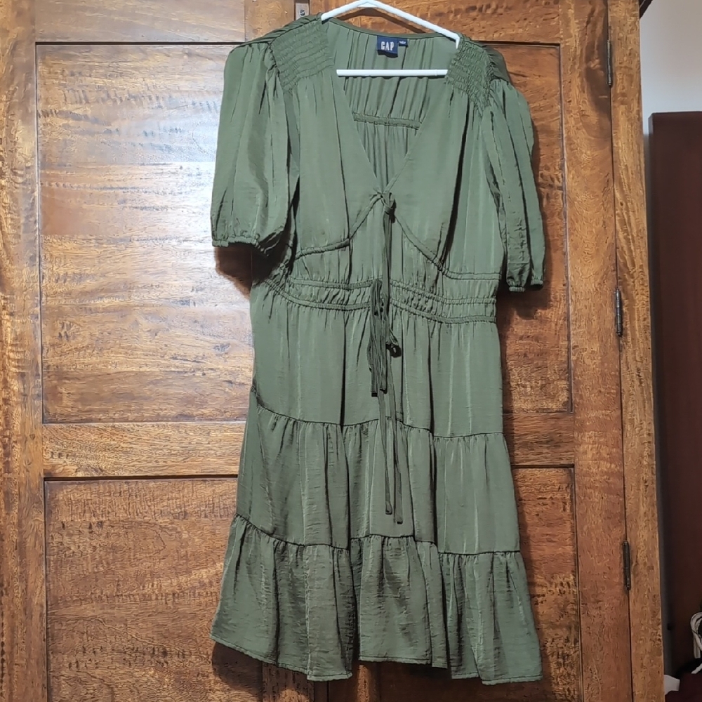 GAP Sage Green Midi Dress for Women